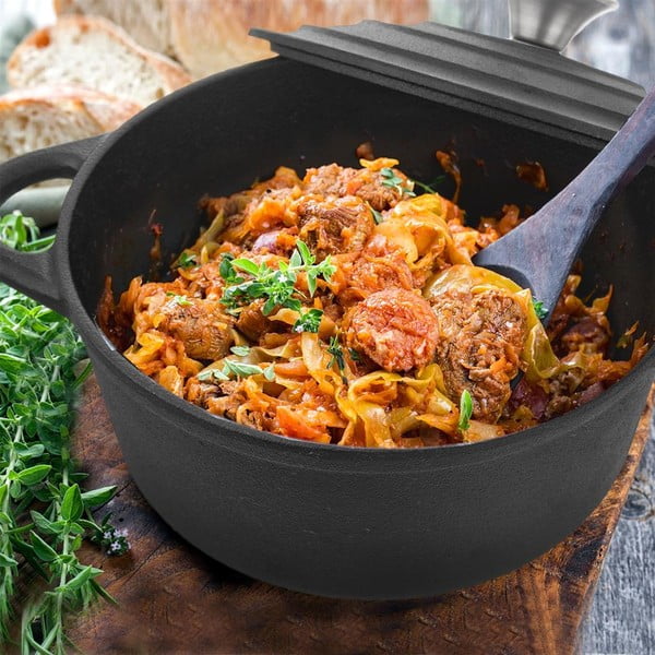 Öntöttvas edény fedővel 2,7 l Litina – Orion-image-1