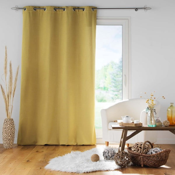 Sárga hangszigetelő függöny 140x260 cm Jupiter – douceur d'intérieur-image-2