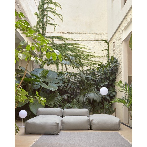 Szürke kerti puff Square – Kave Home-image-4
