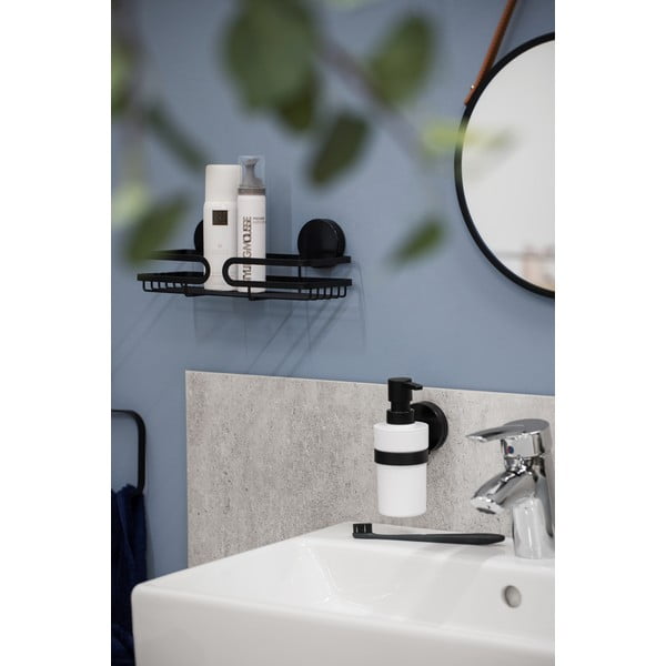 Static-Loc® Plus fekete-fehér fali szappanadagoló - Wenko-image-2