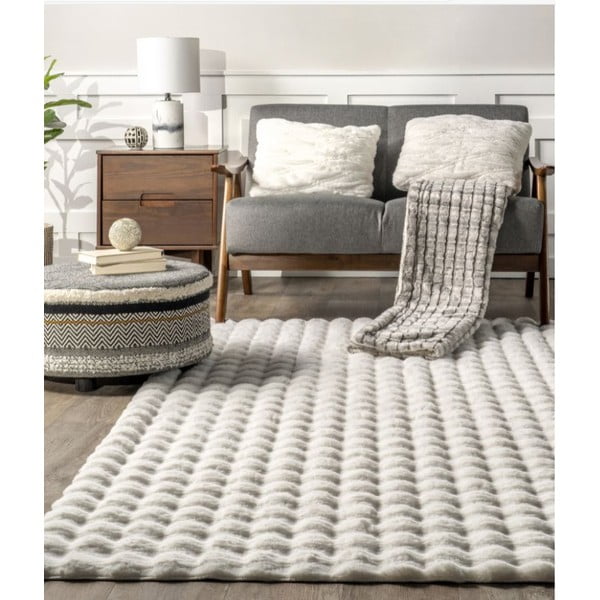 Fehér mosható szőnyeg 150x230 cm Bubble White – Mila Home-image-3