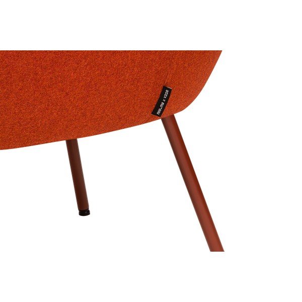 Piros gyapjú fotel RM58 – noo.ma-image-4