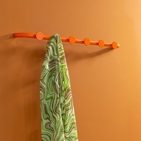 Narancssárga fém fali fogas 75 cm Retro – Spinder Design-image-4