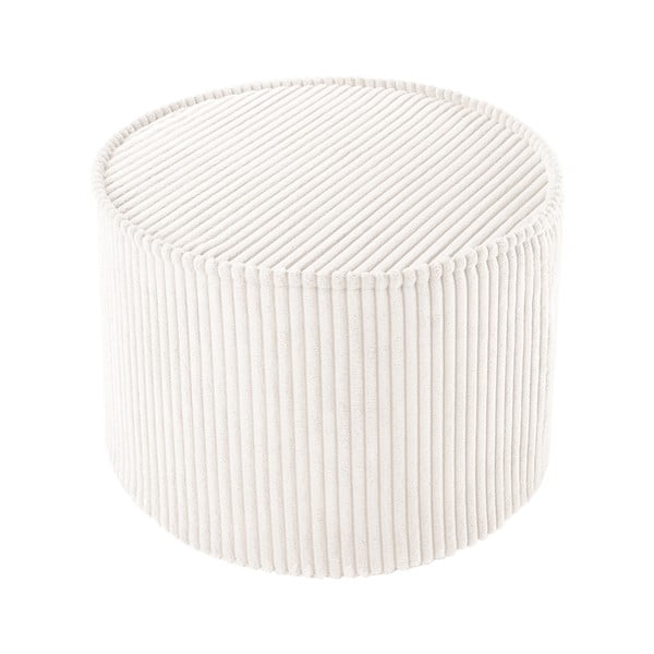 Krémszínű kordbársony gyerek puff – Wigiwama