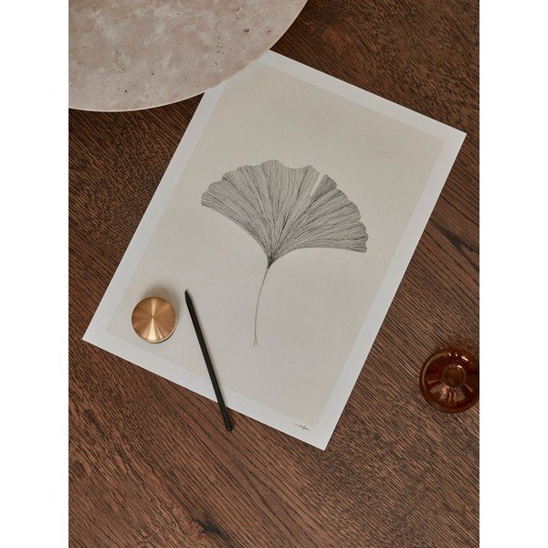 Poszter 50x70 cm Ginkgo Leaf – Ana Frois – The Poster Club-image-2