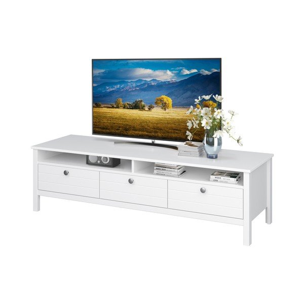 Norup fehér 3 fiókos TV-állvány - Støraa-image-2