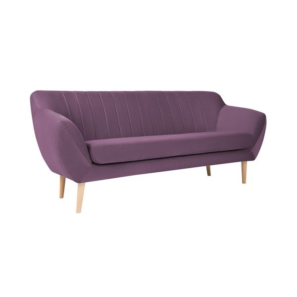 Sardaigne lila bársony kanapé, 188 cm - Mazzini Sofas-image-1