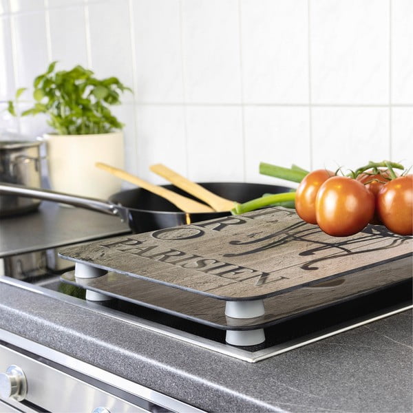 Edzett üveg tűzhely fedőlap szett 2 db-os 30x52 cm Bistrot – Wenko-image-1