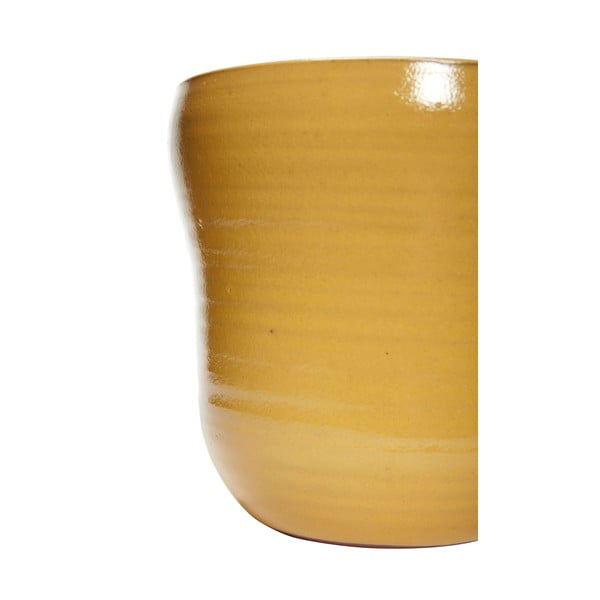 Tina 2 db-os sárga kerámia virágcserép  szett - Hübsch-image-3