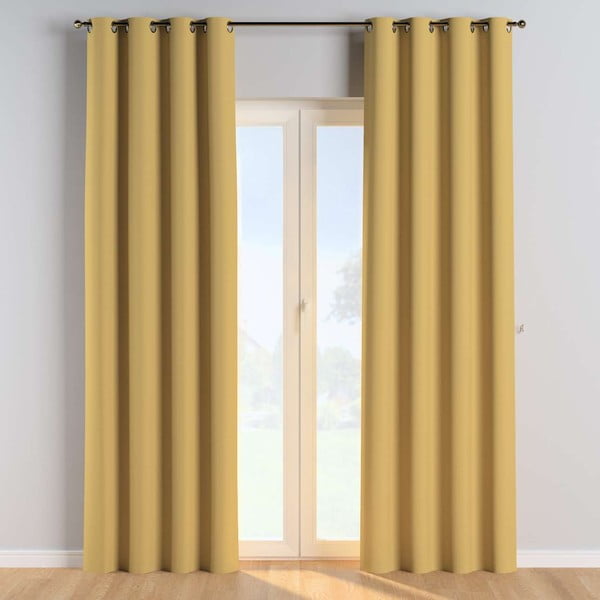 Sárga függöny 260x130 cm Cotton Story - Yellow Tipi-image-1