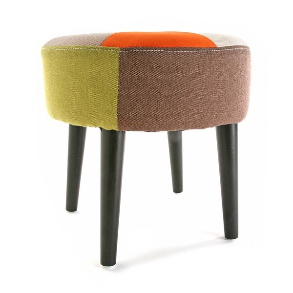 Red Patchwork ülőke, ⌀ 35 cm - Versa-image-1