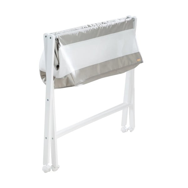Fehér összecsukható gurulós bölcső 90x45 cm – Roba-image-4