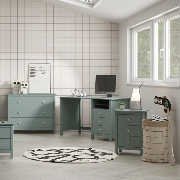 Borovi fenyő gyerek íróasztal 54x120 cm Max – Marckeric-image-1