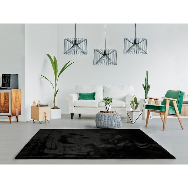 Fox Liso fekete szőnyeg, 160 x 230 cm - Universal-image-1