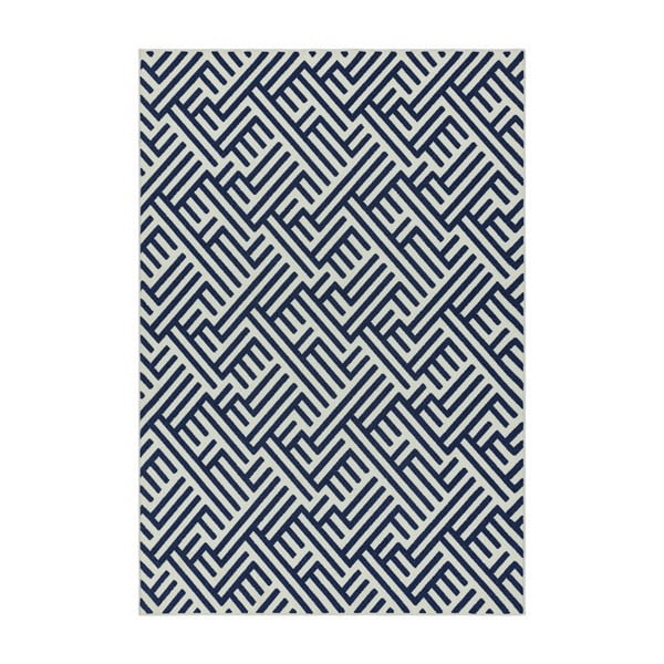 Antibes kék-fehér szőnyeg, 120 x 170 cm - Asiatic Carpets