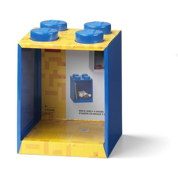 Brick 4 gyerek kék fali polc - LEGO®-image-3