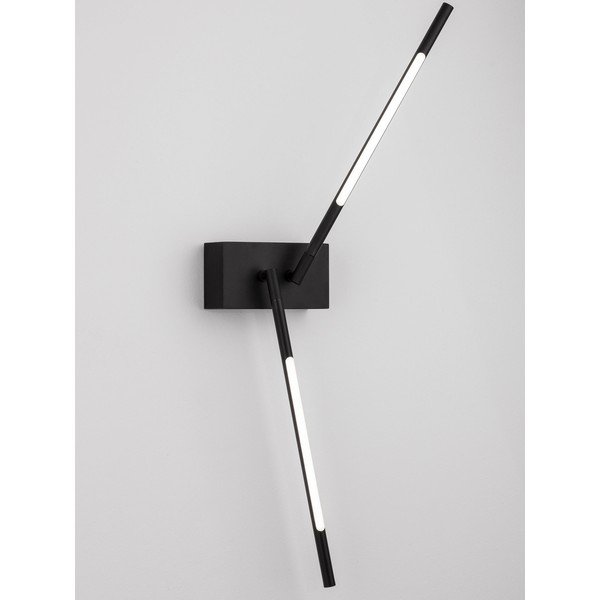 Fekete fém LED fali lámpa hajlítható szerkezettel Raccio – Nova Luce-image-2