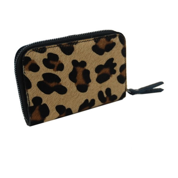 Leopard L mintás pénztárca valódi bőrből - Andrea Cardone