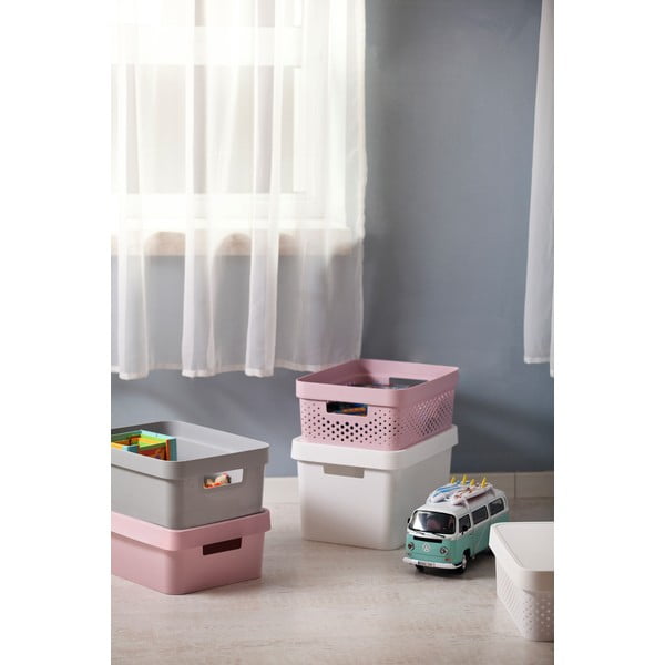 Infinity Dots szürke tárolókosár, 17 l - Curver-image-3