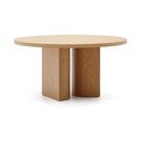 Kerek étkezőasztal tölgyfa dekorral ø 150 cm Nealy – Kave Home