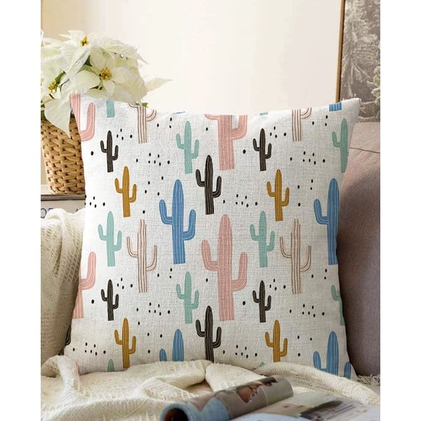 Cacti pamut keverék párnahuzat, 55 x 55 cm - Minimalist Cushion Covers