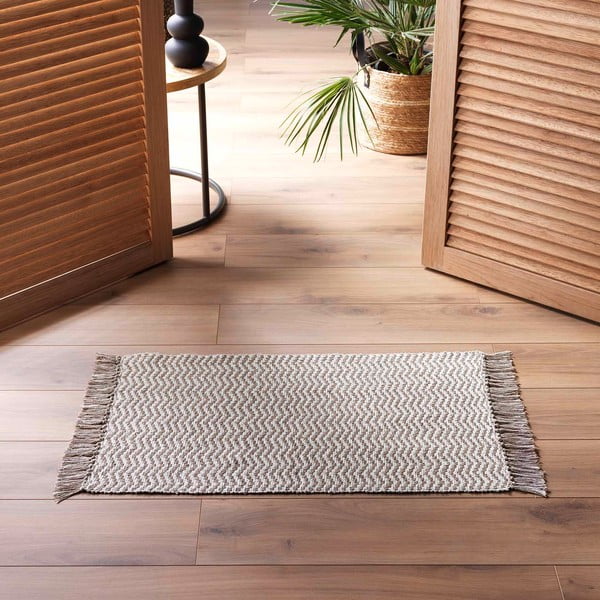 Világosbarna mosható szőnyeg 50x80 cm Alessia – douceur d'intérieur-image-1