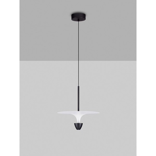 Matt fekete alumínium LED függőlámpa ø 34 cm Topio – Nova Luce-image-2