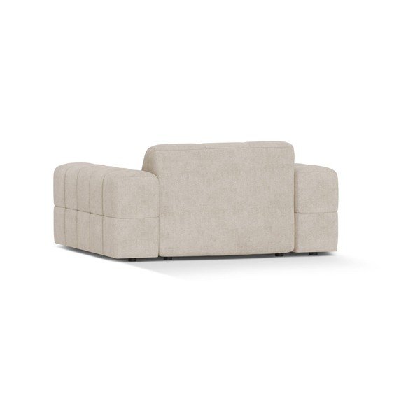 Krémszínű zsenília fotel Chicago – Cosmopolitan Design-image-2