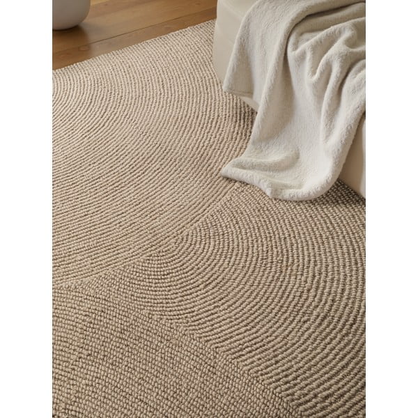 Bézs kézi szövésű gyapjú szőnyeg 200x300 cm Eleni Light Beige – Hanse Home-image-3