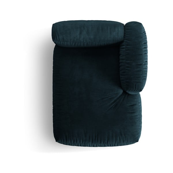 Sötétkék bársony kanapé modul (jobb oldali) Martina – Micadoni -image-3