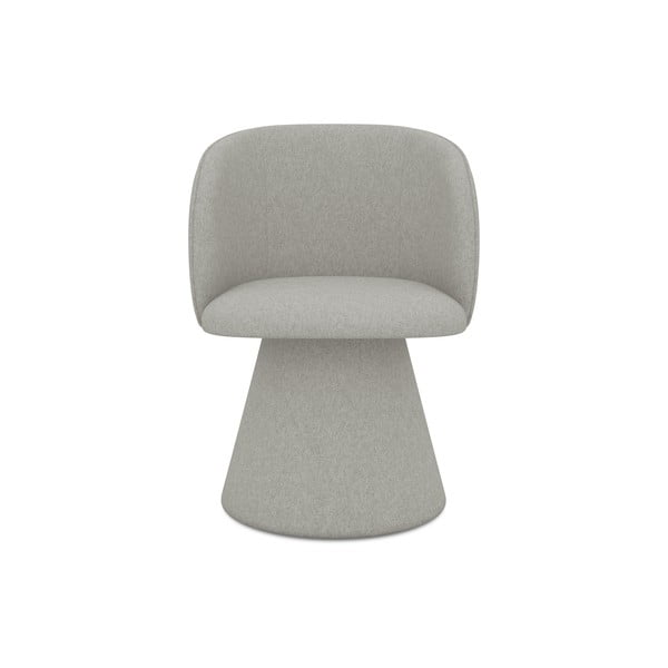 Világosszürke kárpitozott étkezőfotel Maia – Makamii-image-1