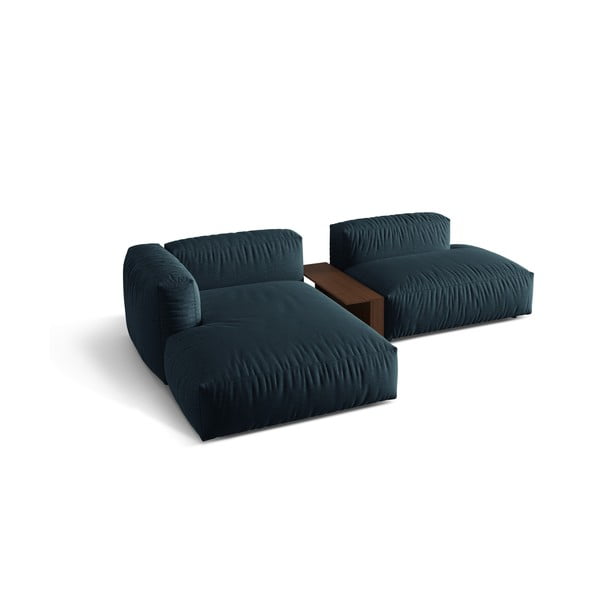 Sötétkék moduláris sarokkanapé (bal oldali) Martina – Micadoni Home-image-2