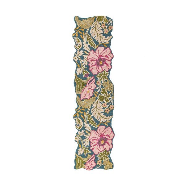Kézi szövésű gyapjú futószőnyeg 60x230 cm Daphne Shaped Floral – Flair Rugs
