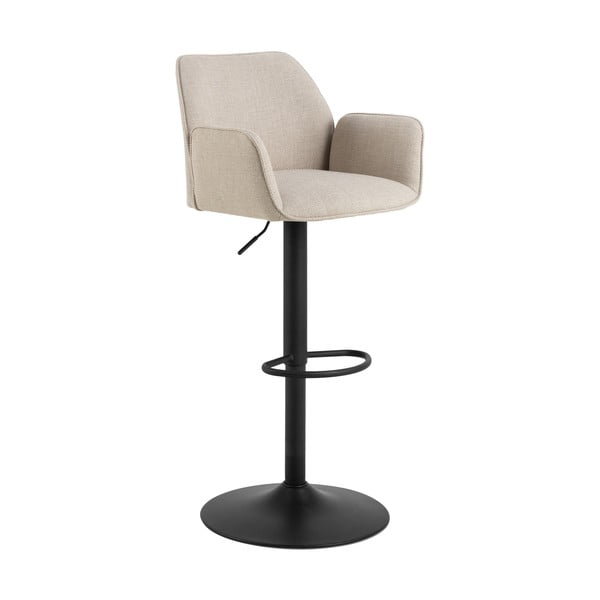 Bézs állítható magasságú karfás bárszék (ülésmagasság 85 cm) Glenda – Actona