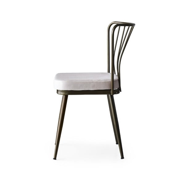 Szürke fém étkezőszék szett 2 db-os Yildiz – Kalune Design-image-4