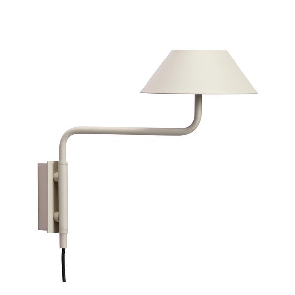 Bézs konnektorhoz csatlakoztatható fém LED dimmelhető fali lámpa ø 30 cm Cover – Hübsch-image-3