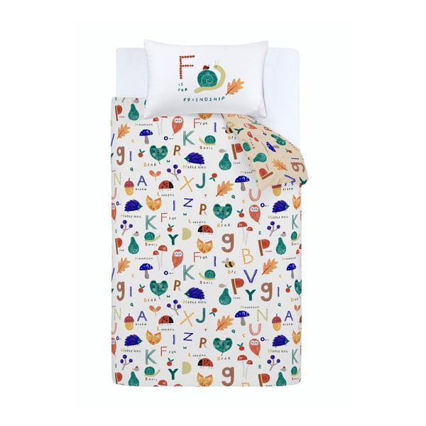 Egyszemélyes gyerek ágyneműhuzat 140x200 cm Woodland Alphabet – RHS-image-2