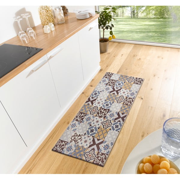Barna futószőnyeg 75x150 cm Cappuccino Mosaik – Hanse Home-image-1