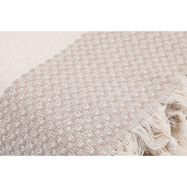 Bézs pamut ágytakaró franciaágyra 230x200 cm Seritli – Mijolnir-image-3