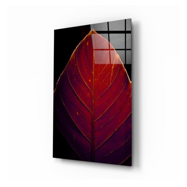 Red Leaf üvegkép, 46 x 72 cm - Insigne