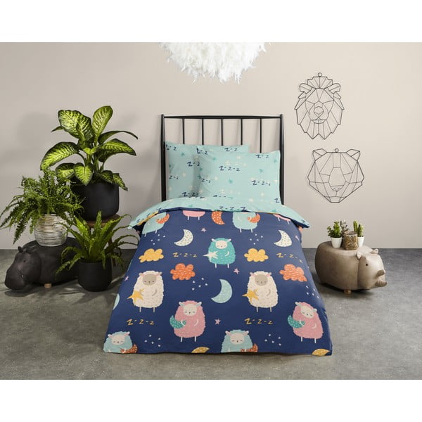 Egyszemélyes pamut gyerek ágyneműhuzat 100x135 cm – Good Morning-image-1