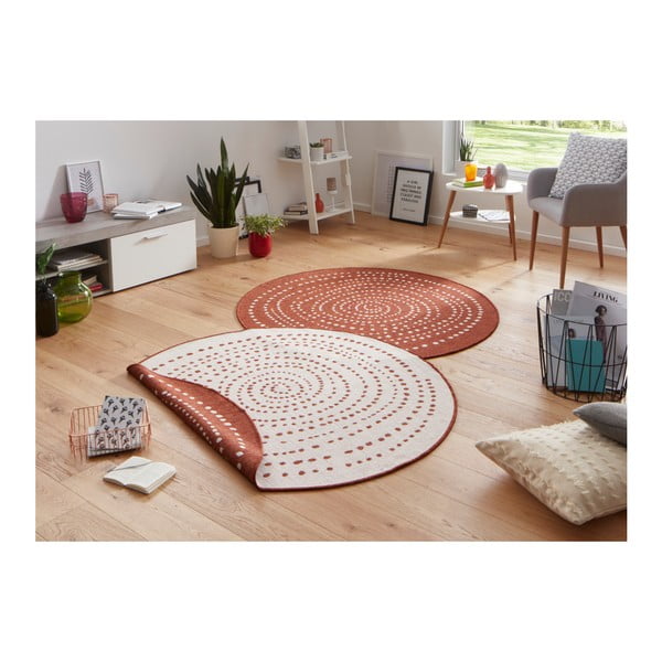 Bali piros kültéri szőnyeg, ⌀ 140 cm - NORTHRUGS-image-2