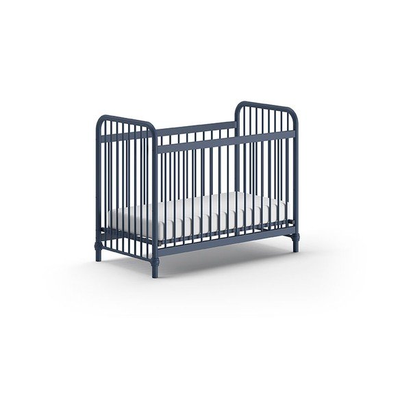 Kék fém babaágy 60x120 cm BRONXX – Vipack-image-2