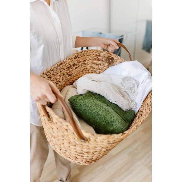 Natúr színű tengerifű szennyeskosár 100 l Belize – Compactor-image-1