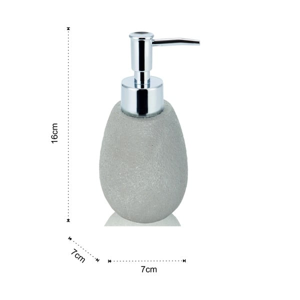 Bézs poligyanta fürdőszobai kiegészítő szett Cement – Tomasucci-image-1