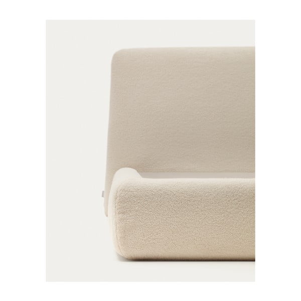 Bézs kárpitozott franciaágy 180x200 cm Martina – Kave Home-image-4