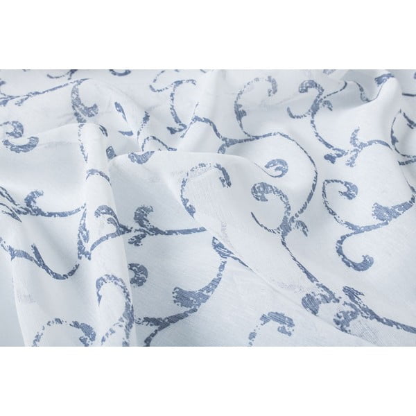 Fehér-kék átlátszó függöny 300x260 cm Fiesta – Mendola Fabrics-image-3