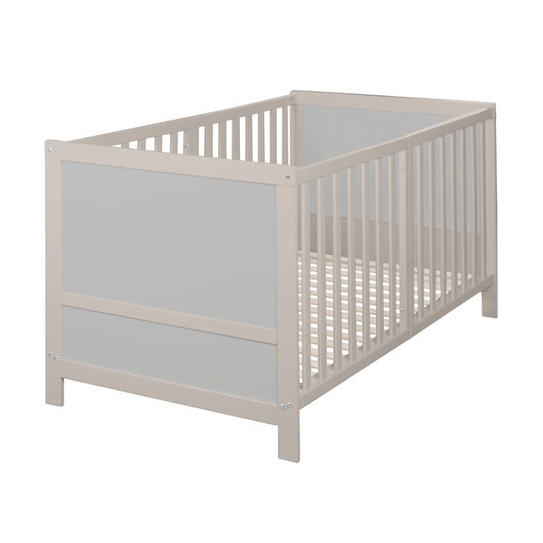 Szürke babaágy állítható magassággal 70x140 cm Easy Sleep – Roba-image-2