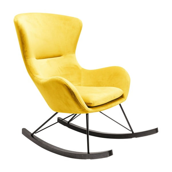 Sárga bársony fotel Oslo – Kare Design