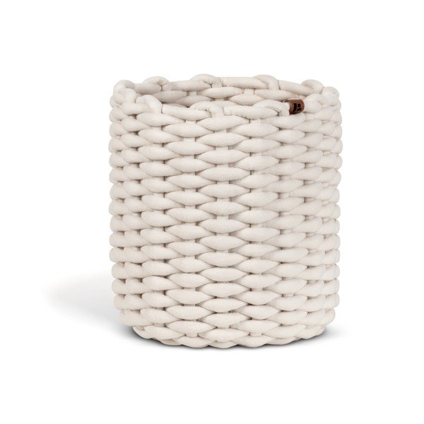 Textil tárolókosár ø 25x25 cm Peach Skin Round M – Bigso